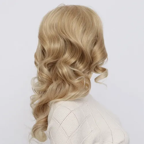 Peluca De Cabello Sintético Largo Y Rizado Para Cosplay