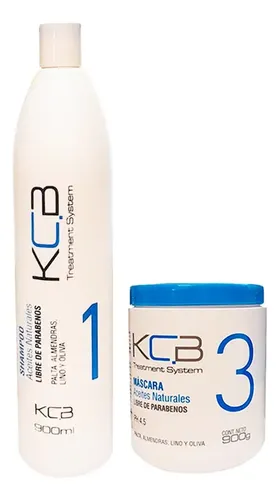 Kit Kcb Shampoo 1l Máscara Óleos Vitales 980g