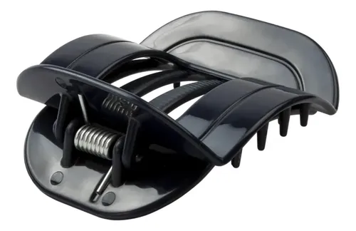 Broches De Pelo Grandes 5 Dientes Cuadrados Pack X 12 Color Azul Oscuro