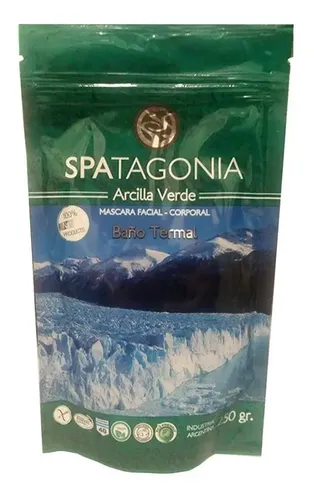 Mascarilla facial para piel Spatagonia Arcilla Verde 250g y 250mL