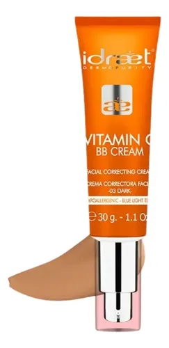 Base Maquillaje Vitamin C Bb Cream Correctora Idraet Dark 30