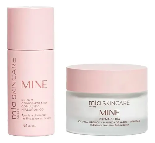 Mia Colors Skincare Kit Mine Crema De Dia + Serum 6c