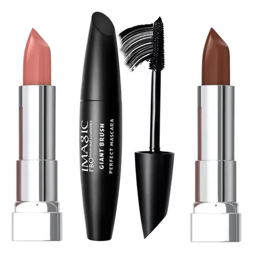 Combo Labiales Maybelline Cremosos Mascara Pestañas Imagic