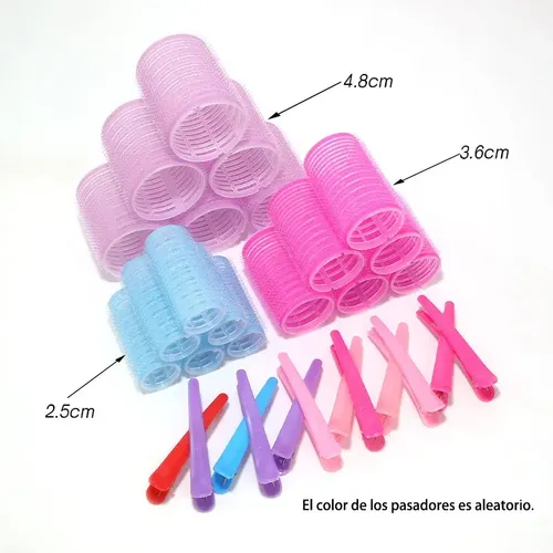 Más Vendido 48 Unidades Hair Rulo Tubos Plástica Más Vendido