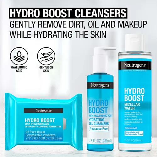 Agua Micelar Neutrogena Hydro Boost, 13.5 Onzas Líquidas