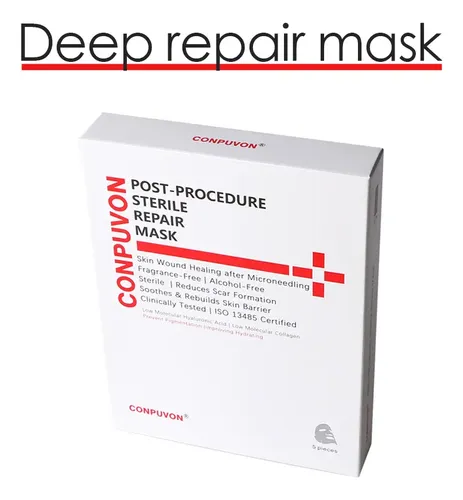 Máscara Facial Reparadora Esteril Post-procedimiento X 5