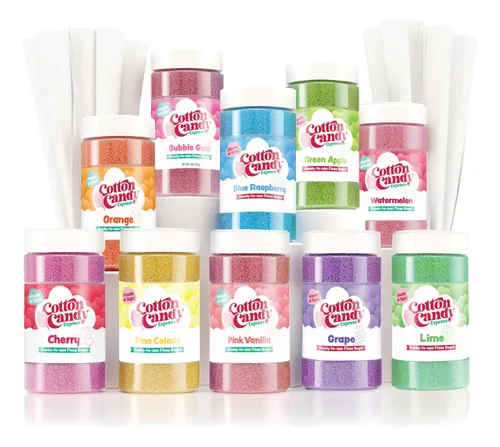 Paquete Variado De Azúcar Y Conos De Hilo Dental Cotton Cand