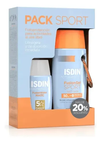 Pack X2 Protector Solar Facial/corporal Sport 150ml Isdin