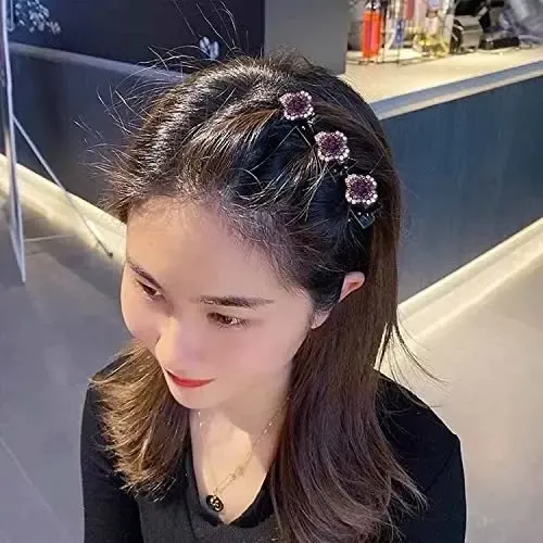 Hsa 4 Cintas For El Pelo De Tela Satinada Con Diamantes Sp