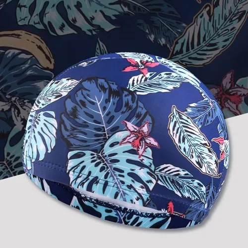 Gorro De Natación Moda Con Flores Estampado Para Estilo B