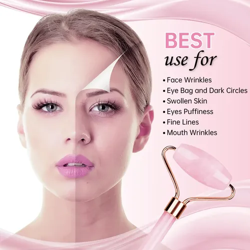 Set Rodillo Jade Y Mascarilla Fría Facial Antiedad