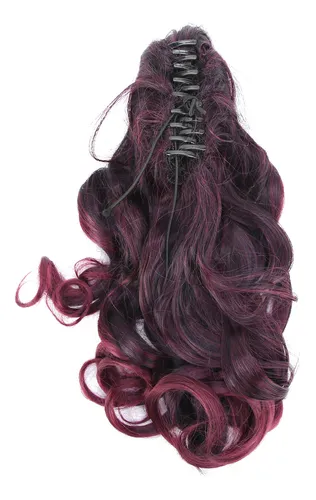 Extensiones De Cabello, Peluca, Larga Y Rizada, Con Pinza