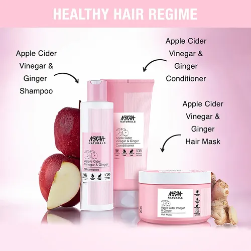Mascarilla Capilar Nykaa Naturals, Vinagre De Manzana Y Jeng