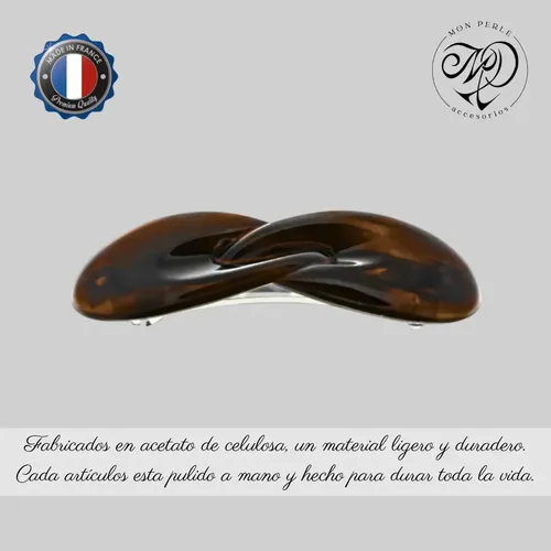 Hebillas Y Broches Para El Pelo Marqui Clasicas Grandes Color Carey Modelo Infinito De 1