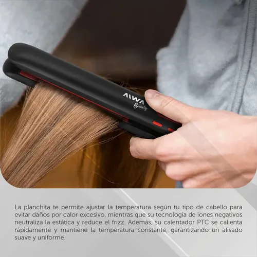 Planchita De Pelo Aiwa Beauty 55w Placas Cerámicas Regulador