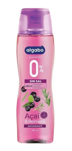 Shampoo Sin Sal Acaí Y Romero 750ml Algabo