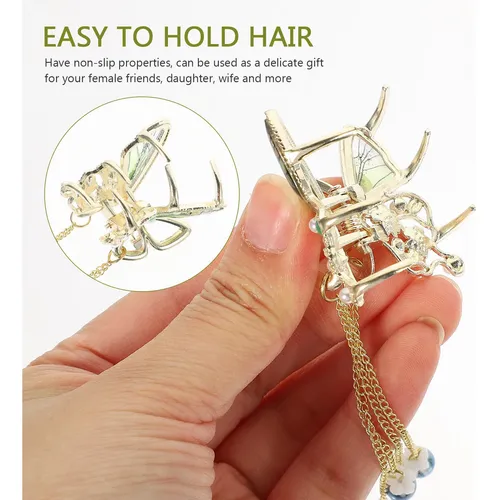 Pinza Para El Pelo Con Forma De Mariposa, Pinza Para Mujer