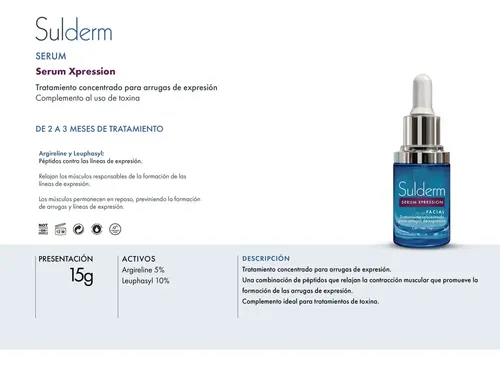 Serum Xpression Sulderm P/ Arrugas De Expresión