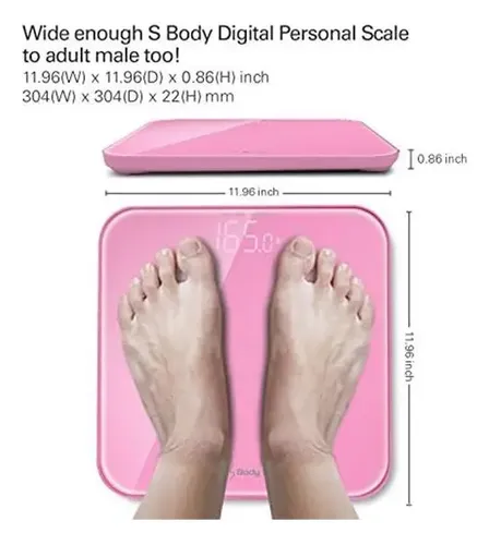 Báscula Inteligente Visiontechshop S Body Rosa Rosa – 1 Escala.