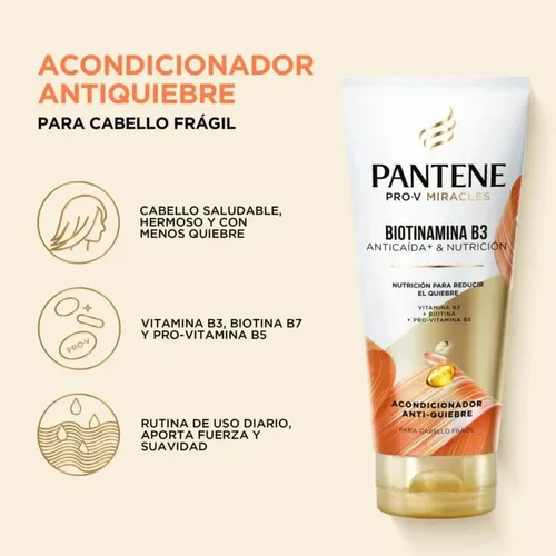 Acondicionador Pantene Pro-v Biotinamina B3anti Caída 250 Ml
