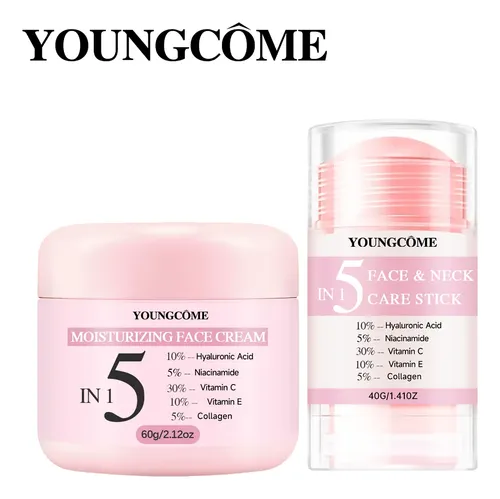 Set De 2 Piezas Cream + Face Set: Moisturizer Skincare Un