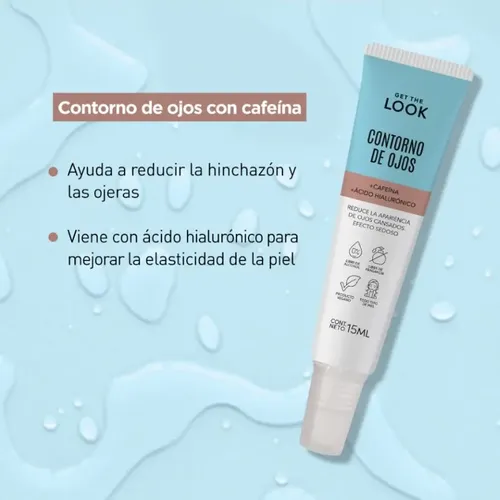 Contorno De Ojos Get The Look Cafeína Y Ácido Hialurónico