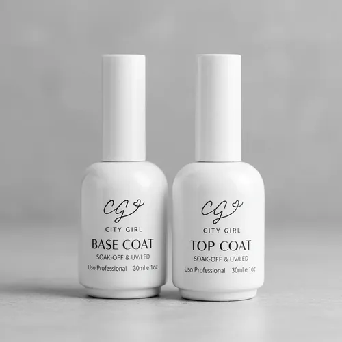 City Base Y Top 30 Ml Gelificadas Kit 2 Piezas Para Uñas