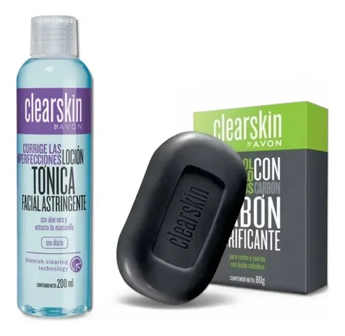 Tónico Astringente Avon Clearskin Limpieza Facial Profunda