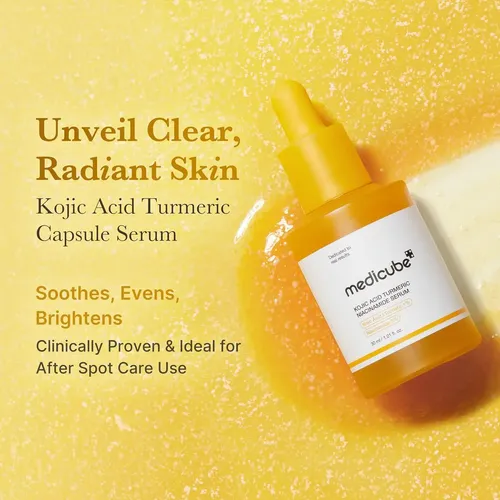 Medicube Kojic Acid Turmeric Niacinamide Serum 30ml Todo Tipo De Piel Día/noche