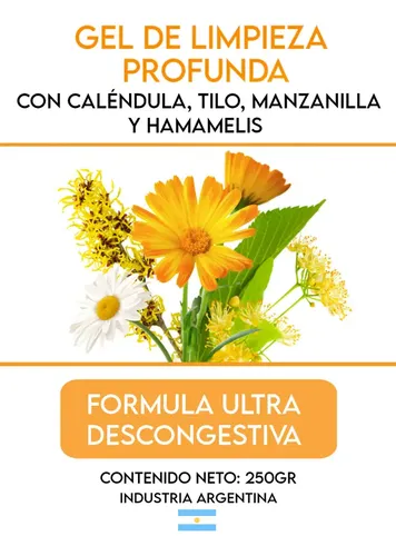 Gel De Limpieza Descongestivo Tilo Manzanilla Caléndula 250g
