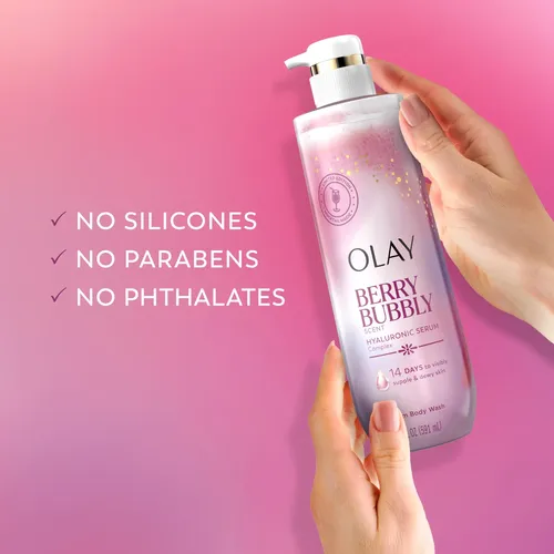 Jabón Corporal Olay Ácido Hialurónico 591ml Berry Bubbly