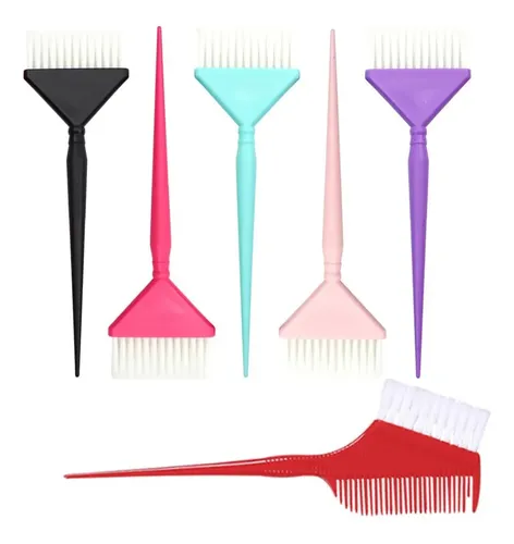 Juego De Brochas Para Teñir El Cabello, 6 Piezas Brochas