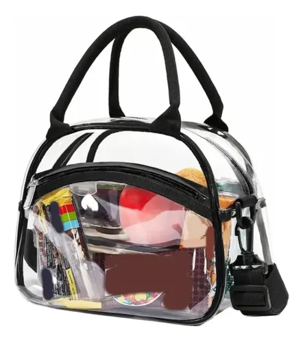 Neceser Transparente Simple – Negro