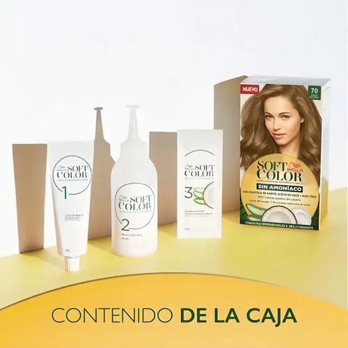 Tintura Wella Soft color Tinte de cabello tono 70 rubio natural para cabello