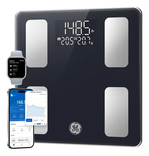 Ge Balanza Cs20i Digital Bluetooth 400 Libras Black Salud Negro