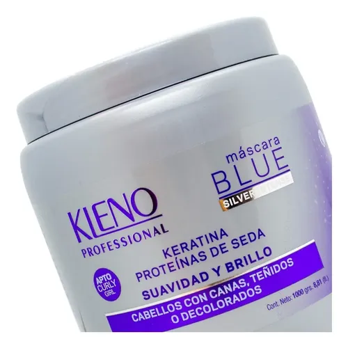 Kleno Blue Mascara Silver Intense Matizadora Rubios 1kg
