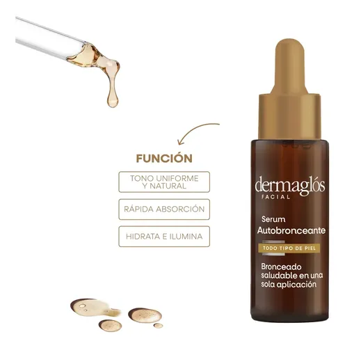 Dermaglós Facial Serum Autobronceante Progresivo Facial