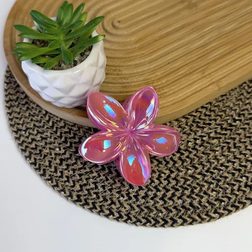 Pack 12 Broches Pinzas Pelo Flor Hawaiianas Hibiscus Bali