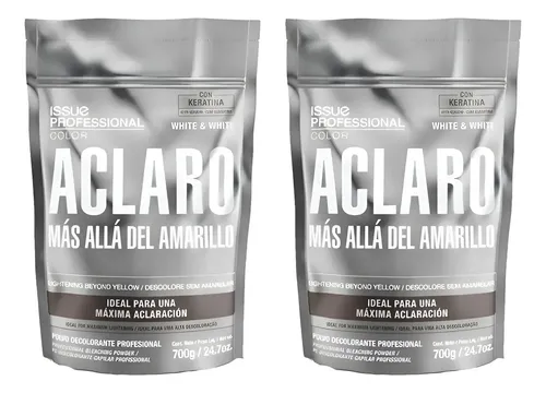 Kit X2 Issue Aclaro Polvo Decolorante White 700gr Local