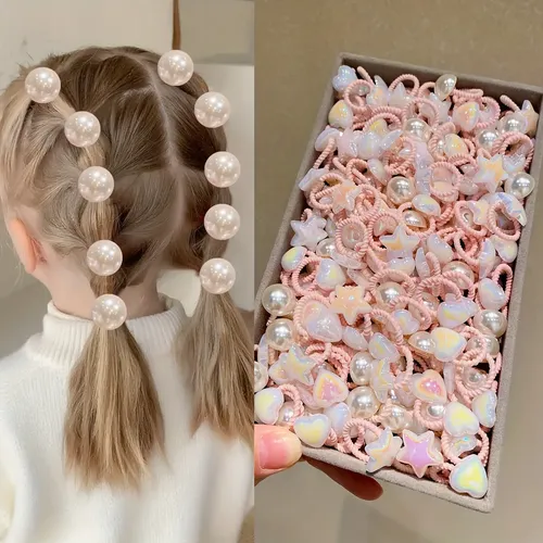 Juego De 30 Anillos De Pelo De Alta Elasticidad Para Niños