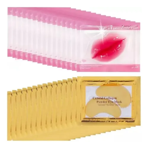 50 Mascarilla Parche Hidratante Labios Y Ojeras Colageno