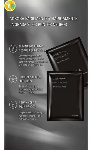 Cera Facial X30 + 3 Mascarillas Puntos Negros Kit Depilacion
