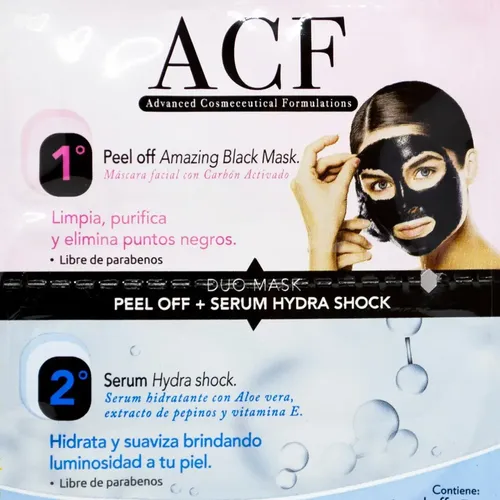 Mascarilla Facial Duo Peel Acf 7g Hidratante Todo Tipo Piel
