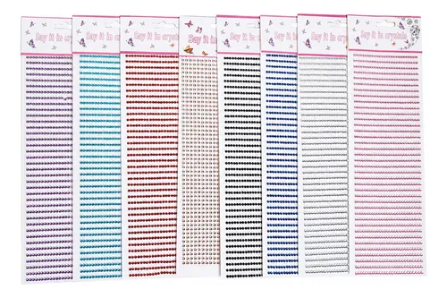 Strass Gemas Autoadhesivas Para El Rostro Cara 3mm X 12 Unid
