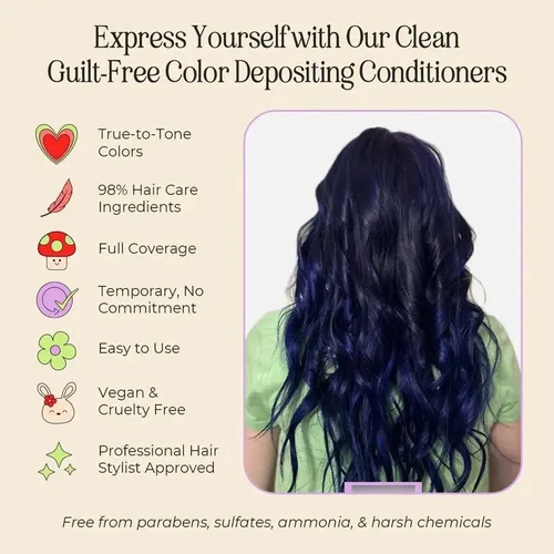 Set De Coloración Vegana Inh Con Amaranto Púrpura Oscuro