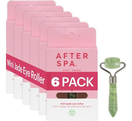 Rodillo Facial Jade Verde Pack 6 Herramientas Spa Veganas