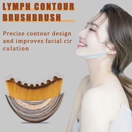Brush Cepillo Facial De Contorno Linfático, Masajeador