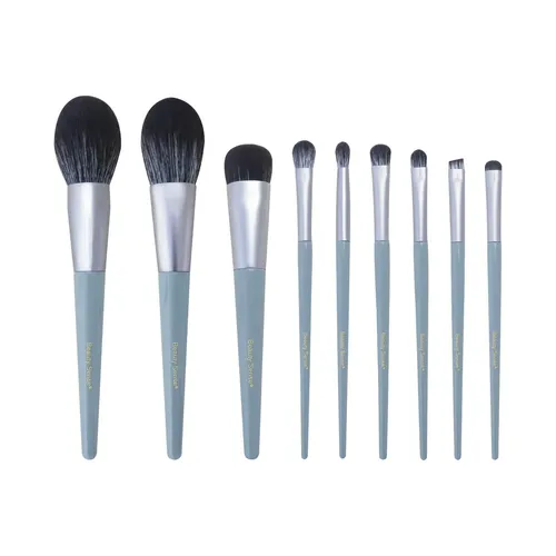 Pincel De Maquillaje Set Zorro Blanco 9 Pinceles Completos