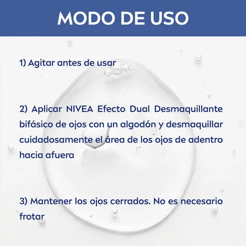 Loción Desmaquillante Nivea Bifásica Para Ojos 125 Ml