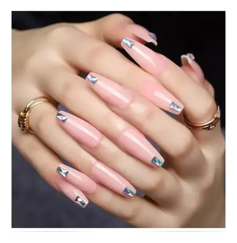 Tips Ballerina Sistema Gel Press On Caja X240pcs Ultra Fino